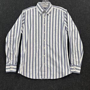 Spier & Mackay Dress Shirt Men's 15.5 35 Blue White Stripe Slim Fit Button Down